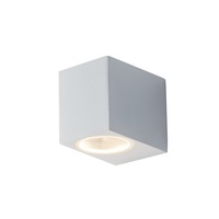 Nástěnná - FAN I-QUBO-AP1 BCO Venkovní nástěnné svítidlo Qubo bílé, 1xGU10, IP54, 9,3 x 8 x 6,7 cm - FANEUROPE