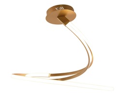 Dekorativní - FAN LED-KINETIC-PL-ORO Stropní LED svítidlo KINETIC zlatá, 40 W, 5440 lm, CCT, 60 x 4 x 58 cm - FANEUROPE