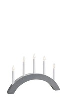 Interiérové dekorace - MAR 704470 Atle šedý svícen 5 žárovek - Markslöjd