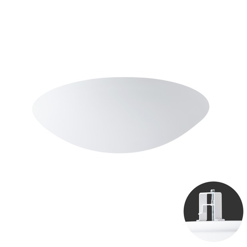 Koupelnová - OS AUR59862 AURA V5 stropní/nástěnné skleněné polovestavné svítidlo bílá IP44 4000 K 24W LED DALI - OSMONT - foto 1