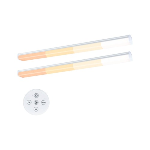 Přisazená - P 92128 LED podskříňkové svítidlo Barreo 2x3,3W 300x22mm 230/24V bílá - PAULMANN - foto 1