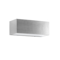 Nástěnná - FAN LED-W-TWIN-XL NIK Venkovní nástěnné svítidlo LED TWIN nikl hliník 35W 4440lm 4000K IP54 10,8x30x12 cm - FANEUROPE