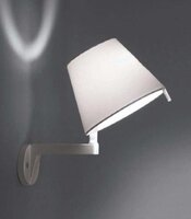 Dekorativní - AR 0721010A Nástěnné svítidlo Melampo s vypínačem šedá 1x60W - ARTEMIDE
