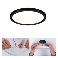 Koupelnová - P 79963 VariFit LED vestavné svítidlo Areo IP44 kruhové 175mm 4000K černá - PAULMANN