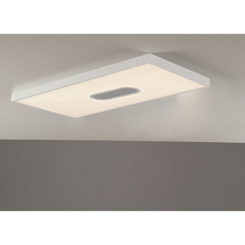 Hranatá - FAN LED-PANEL-30X60-DJ LED panel bílá akrylát / hliník 23 W 3360 lm CCT stmívatelné dálk. ovladačem vč. speaker modrá Bluetooth 29,5 x 59 x 3,8 cm - FANEUROPE - foto 1