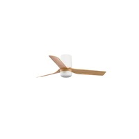 Ventilátory - FARO 33833-1TW MINI PUNT TUB S LED stropní ventilátor, bílá/světlé dřevo s DC motorem - FARO