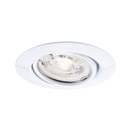 Kruhová - P 94947 LED vestavné svítidlo Base GU10 Flat výklopné 4W 230V 2700K bílá - PAULMANN - foto 1