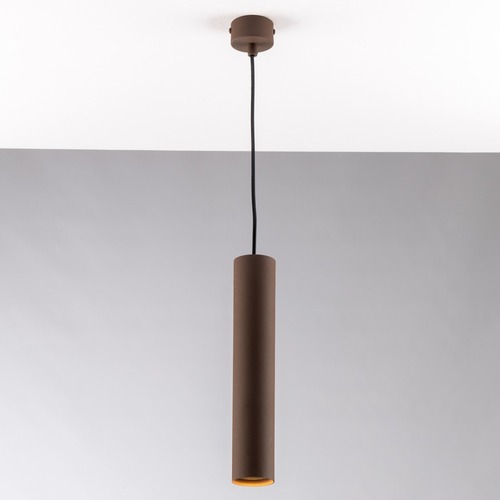 Dekorativní - FAN I-FLUKE-S30 BRO Závěsné svítidlo Fluke, kruhové, corten, 1 x GU10, 5,5 x 6 x 200 cm - FANEUROPE - foto 1