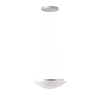 Kruhová - OS AUR67433 AURA LE5 závěsné skleněné svítidlo stříbrná / bílá IP40 3000 K 24W LED - OSMONT