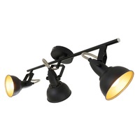 Bodová - BRILO 2049-035 Bodové svítidlo 55,4 cm 3x E14 40W černá - BRILO
