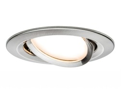 Koupelnová - P 93877 Zápustné svítidlo LED Coin Slim IP23 kulaté 6,8W železo 1ks stmívatelné, výklopné - PAULMANN