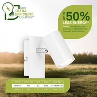 Bodová - BRILO 2840016 Isil A LED nástěnné svítidlo do interiéru, třída A, nastavitelné, bílé - BRILO