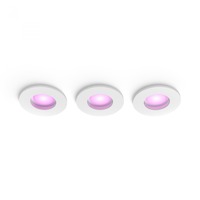 Koupelnová - PH 8721103072900 Hue Xamento podhledové LED svítidlo 3x4,2W, 2000-6500K, RGB, IP44, bílá (3ks) - PHILIPS