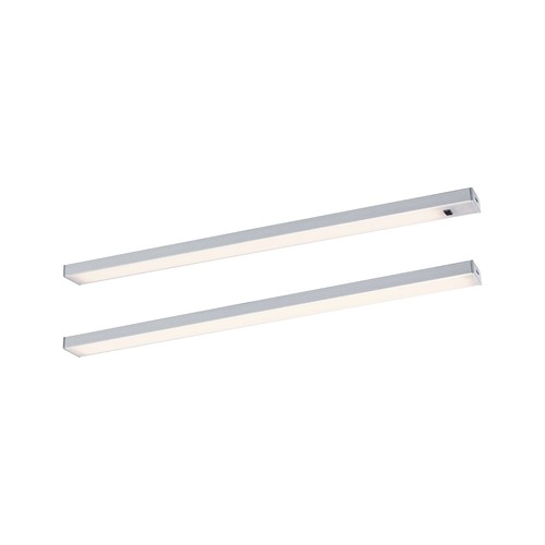 Přisazená - P 98608 LED podskříňkové svítidlo Inline 2ks startovací sada 2x4W 350x26mm 24V matný chrom - PAULMANN - foto 1