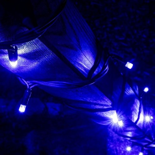 Venkovní řetězy - DLED SLNX105B LED světelný řetěz 5m, IP67, modrá, 50 diod - foto 1