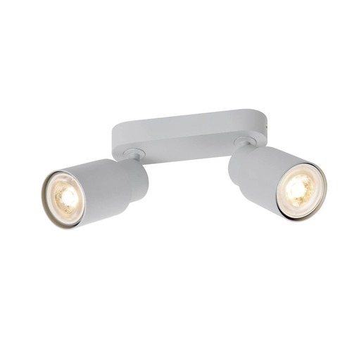 Bodová - LA 1008364 PURI 2.0 Tube nástěnné a stropní svítidlo pro povrchovou montáž, dlouhé, 2 x max. 6W GU10, šedá barva - BIG WHITE (SLV) - foto 1