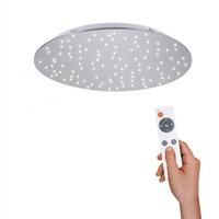 Kruhová - LD 14673-55 SPARKLE LED stropní svítidlo kruhové v barvě oceli s nastavitelou barvou světla a funkcí stmívání 2700-5000K - LEUCHTEN DIREKT / JUST LIGHT