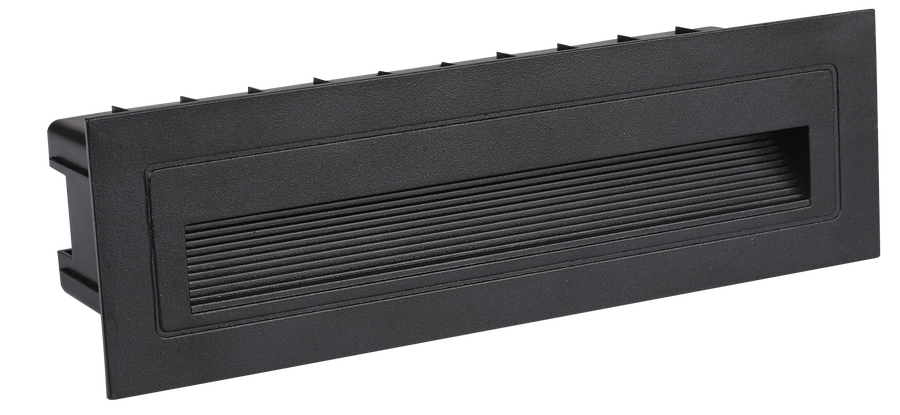 LED krokové svetlá - LED krokové světlo obdélníkové černé - foto 1