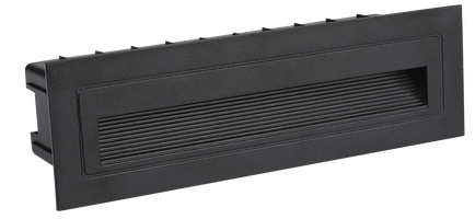 LED krokové svetlá - LED krokové světlo obdélníkové černé