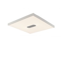 Hranatá - FAN LED-PANEL-60X60-DJ LED panel bílá akrylát / hliník 42 W 1840 lm CCT stmívatelné dálk. ovladačem reproduktor modrá Bluetooth 59 x 59 x 3,8 cm - FANEUROPE