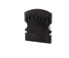 Krytky pro Al profily - IMPR 978542 Koncovka F-AU-02-08 černá 14 mm 2 ks - LIGHT IMPRESSIONS