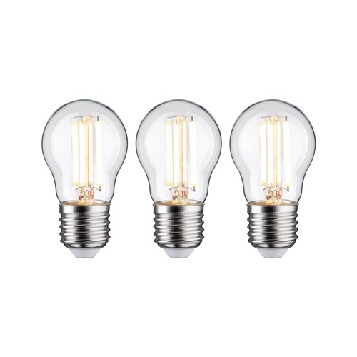 E27 - P 29215 Eco-Line Filament 230V LED kapka E27 3ks sada 80 mm 2,5W 3000K čirá - PAULMANN - foto 1