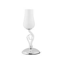 Stolní lampy dekorační - FAN I-ANGEL/LM1 Stolní lampa Lumetto Angel, bílé/chrom, 1 x E14, 15 x 34 cm - FANEUROPE