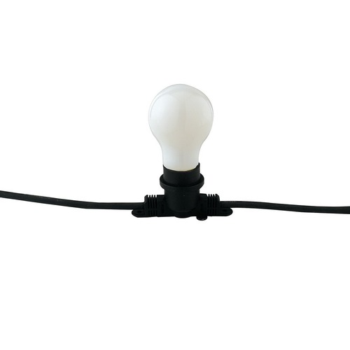 Světelné kabely - FAN I-PICNIC-E14 Kabel se svítidly PICNIC, černý, 10 x E14, IP44, s vidlicí Schuko, 5 m - FANEUROPE - foto 1