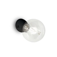 Dekorativní - ILUX 180304 Nástěnné svítidlo Ideal Lux Winery AP1 nero 180304 černé - IDEALLUX