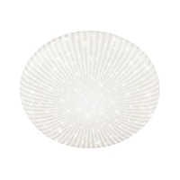 Kruhová - BRILO 3941016 Nebo stropní svítidlo pr.38 cm - 20W, 2400lm, LED, hvězdné nebe, s dekorem, bílé - BRILO