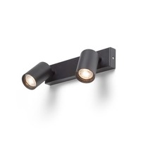 Bodová - RED R13923 DUDE II přisazená černá 230V LED GU10 2x9W - RED - DESIGN RENDL