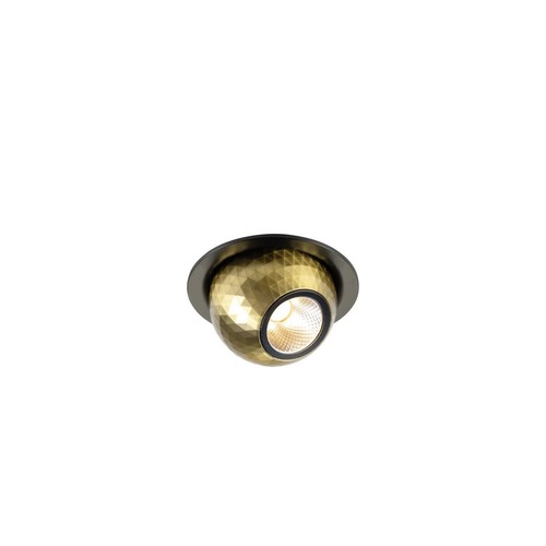 Kruhová - LA 1010353 DYSKO Stropní vestavné svítidlo, kulaté, PHASE, 2700K, 6, 4 W, 36°, černá / zlatá - BIG WHITE (SLV) - foto 1