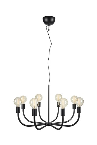 Kruhová - MAR 108291 Amistoso závěsné svítidlo černé 8 lamp - Markslöjd - foto 1