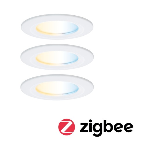 Koupelnová - P 92442 LED vestavné svítidlo Nova Coin IP44 kruhové 78mm měnitelná bílá 3x6W 230V bílá mat hliník - PAULMANN - foto 1