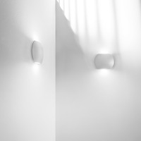 Nástěnná - FAN LED-W-MIURA/6W Venkovní nástěnné svítidlo LED ULTRASOTTILE MIURA bílá hliník 2x3W 520lm CCT IP54 12,8x16x3,5 cm - FANEUROPE