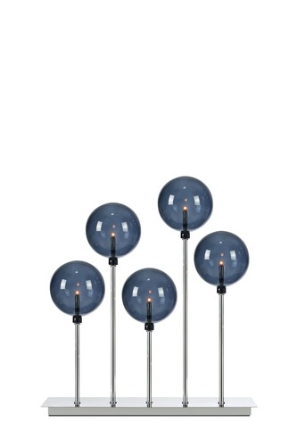 Interiérové dekorace - MAR 705898 Mäster chromovaný svícen s kouřovou baňkou - Markslöjd - foto 1