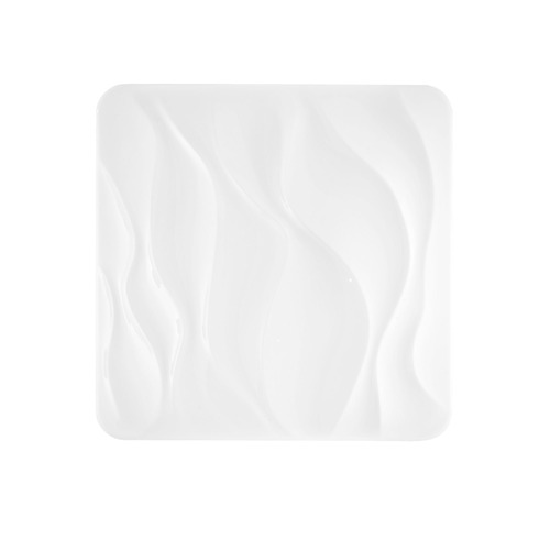 Hranatá - FAN I-WAVE-PL65-INT Stropní LED svítidlo WAVE bílá, 66 W, 6540 lm, CCT, stmívatelné, Wi‑Fi dálk. ovladač, 64 x10 x 64 cm - FANEUROPE - foto 1