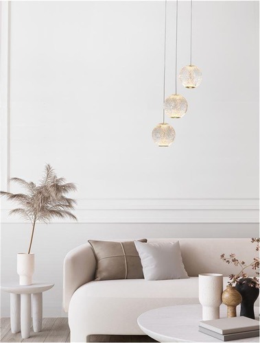 Vícečetná - NV 9695208 Závěsné svítidlo BRILLANTE zlatý hliník a akryl LED 15W 230V 3200K IP20 stmívatelné - NOVA LUCE - foto 1