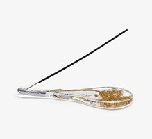 Nábytek, doplňky - LAS CA105DA Dekorace - Herbarium / Incense Stick Holder čirá / zlatá - Lasvit