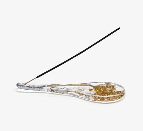 Nábytek, doplňky - LAS CA105DA Dekorace - Herbarium / Incense Stick Holder čirá / zlatá - Lasvit - foto 1