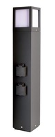Sloupková - IMPR 733064 Deko-Light stojací svítidlo Facado Socket 220-240V AC/50-60Hz E27 1x max. 20,00 W 650 mm tmavěšedá
