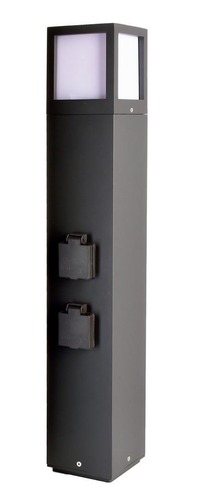 Sloupková - IMPR 733064 Deko-Light stojací svítidlo Facado Socket 220-240V AC/50-60Hz E27 1x max. 20,00 W 650 mm tmavěšedá - foto 1