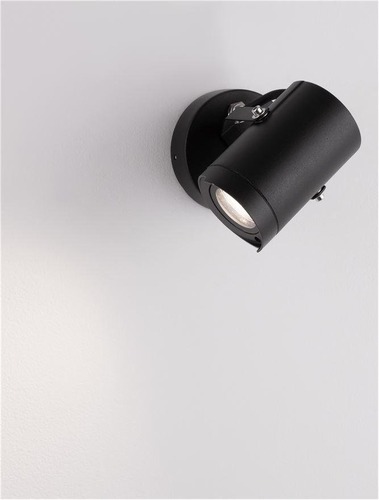 Reflektory - NV 9026126 Venkovní reflektor KIMIKO černý hliník a čiré sklo GU10 1x10W 220-240V bez žárovky IP54 - NOVA LUCE - foto 1