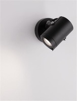 Reflektory - NV 9026126 Venkovní reflektor KIMIKO černý hliník a čiré sklo GU10 1x10W 220-240V bez žárovky IP54 - NOVA LUCE