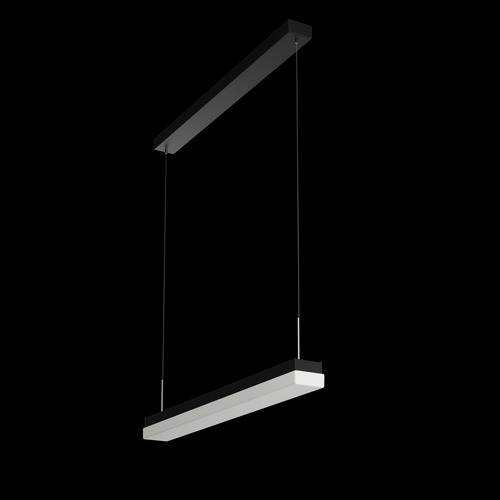 Podélná - OS MAT60052 MATAR LE1 závěsné plastové svítidlo černá / bílá IP40 3000 K 9W LED - OSMONT - foto 1