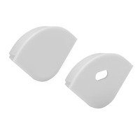 Krytky pro Al profily - SLC S43315 Koncovka pro profil Pro C2 kulatý šedá 2x - TLG