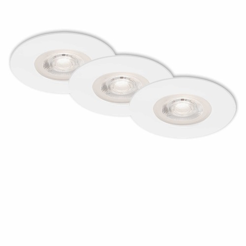 Kruhová - BRI 7047-036 3ks sada LED vestavné svítidlo, pr. 9 cm, 5 W, bílé - BRILONER - foto 1