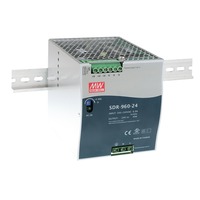 Stabilizované napětí - FAN I-DRIVER-SDR-960-24 Driver DIN průmyslový, 1CH s funkcí PFC 24 V DC 960 W 40 A - vstup AC 180-264 V / DC 254-370 V, rozměr 11 x 12,52 x 15 cm - FANEUROPE