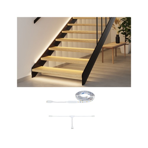 Dekorační - P 71220 MaxLED Stair LED Strip prodloužení 1m 0,6W 2700K - PAULMANN - foto 1
