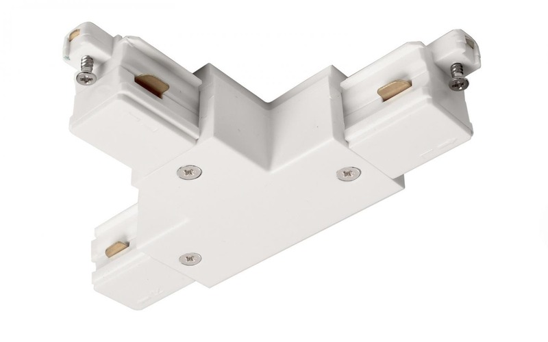 Lišty a příslušenství - IMPR 720024 Deko-Light 1-fázový kolejnicový systém, D One T-spojka, levé-levé-pravé, 220-240V bílá RAL 9016 121 mm - LIGHT IMPRESSIONS - foto 1